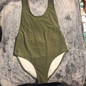 Olive green one piece